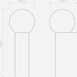 Kinkiet ORTONA SINGLE Czarny (1459005) - Astro Lighting