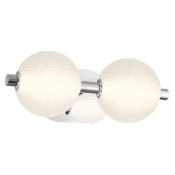 Kinkiet Palmas - 2 źródła światła - Polerowany nikiel (QN-PALMAS-2W-PN) - Quintiesse