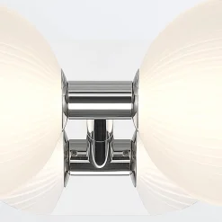 Kinkiet Palmas - 2 źródła światła - Polerowany nikiel (QN-PALMAS-2W-PN) - Quintiesse