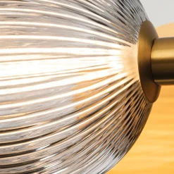 Kinkiet Palmas - 2 źródła światła - Szczotkowane złoto (QN-PALMAS-2W-BG) - Quintiesse