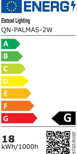Kinkiet Palmas - 2 źródła światła - Szczotkowane złoto (QN-PALMAS-2W-BG) - Quintiesse