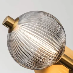 Kinkiet Palmas - 3 źródła światła - Szczotkowane złoto (QN-PALMAS-3W-BG) - Quintiesse