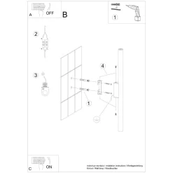 Kinkiet PASTELO 2 beżowy (SL.1517) - Sollux Lighting