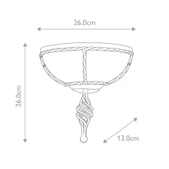 Kinkiet Pembroke (PB-WU-BLK-GOLD) - Elstead Lighting