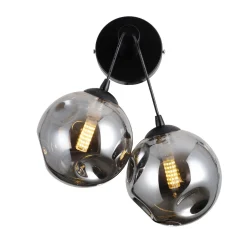 Kinkiet Perlos (WL-54456-2A-BK-SMG) - Italux