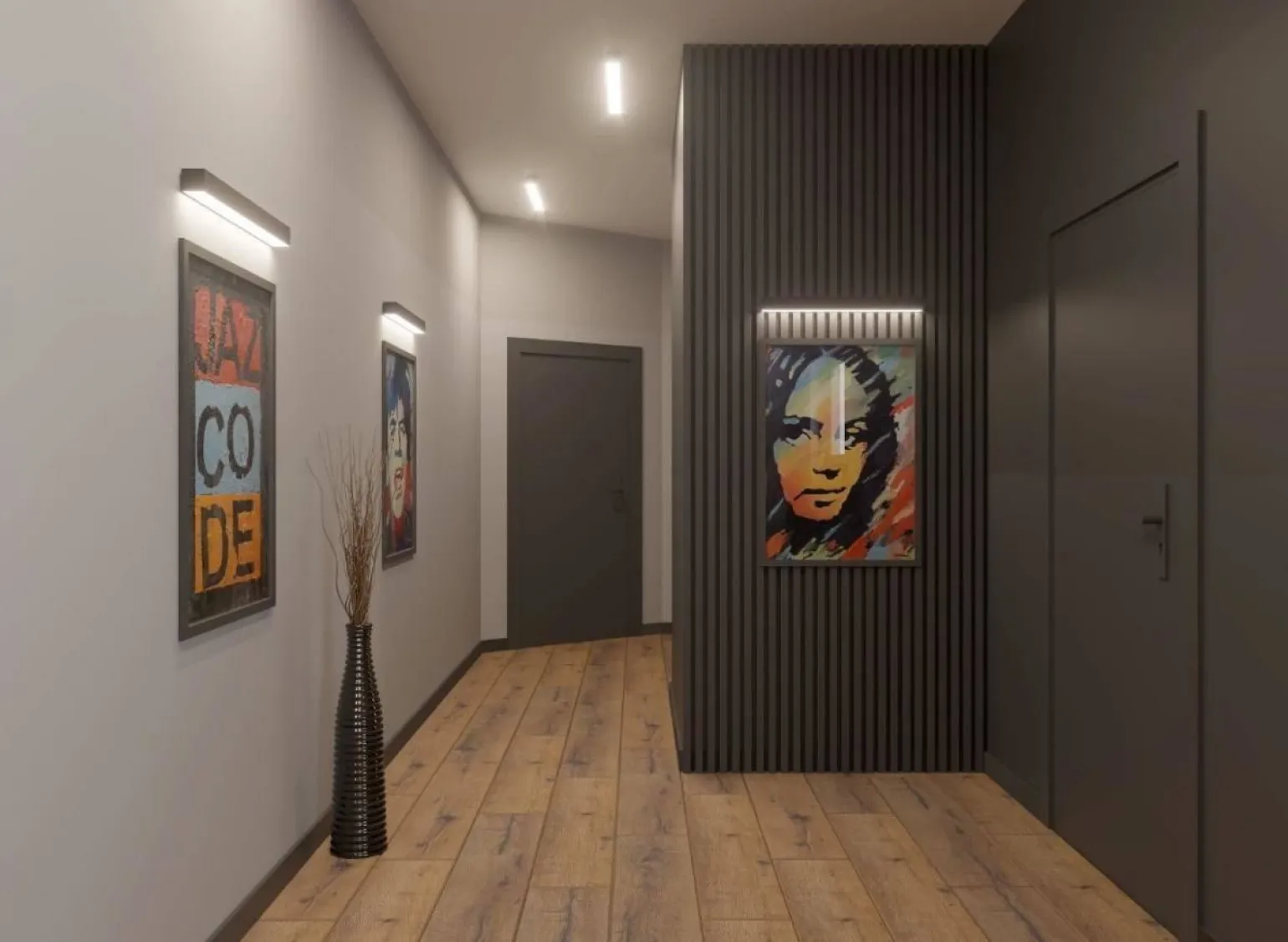 Kinkiet PINNE 200 biały 4000K (TH.237) - Thoro Lighting