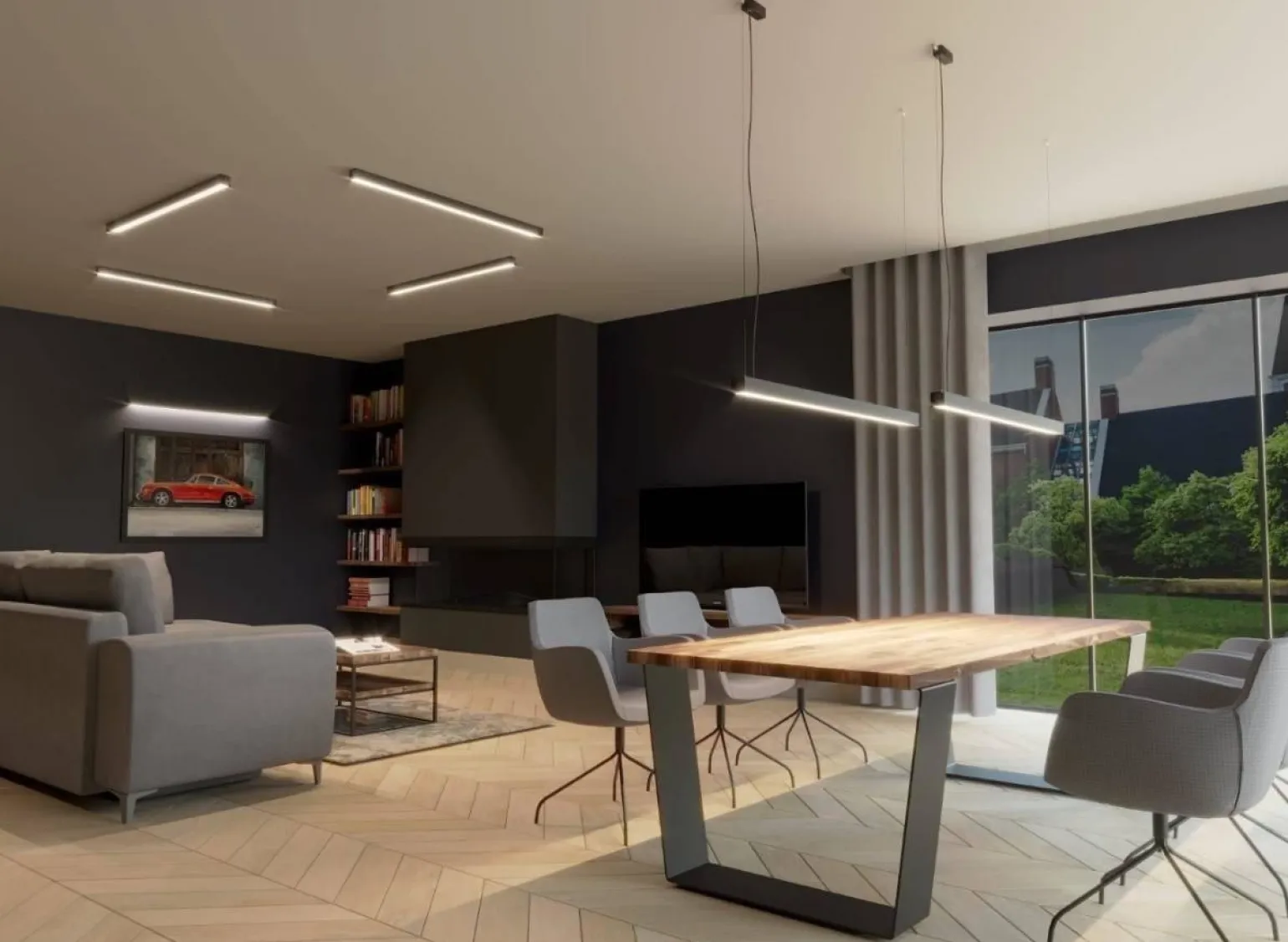 Kinkiet PINNE 200 biały 4000K (TH.237) - Thoro Lighting