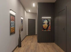 Kinkiet PINNE 200 czarny 4000K (TH.238) - Thoro Lighting