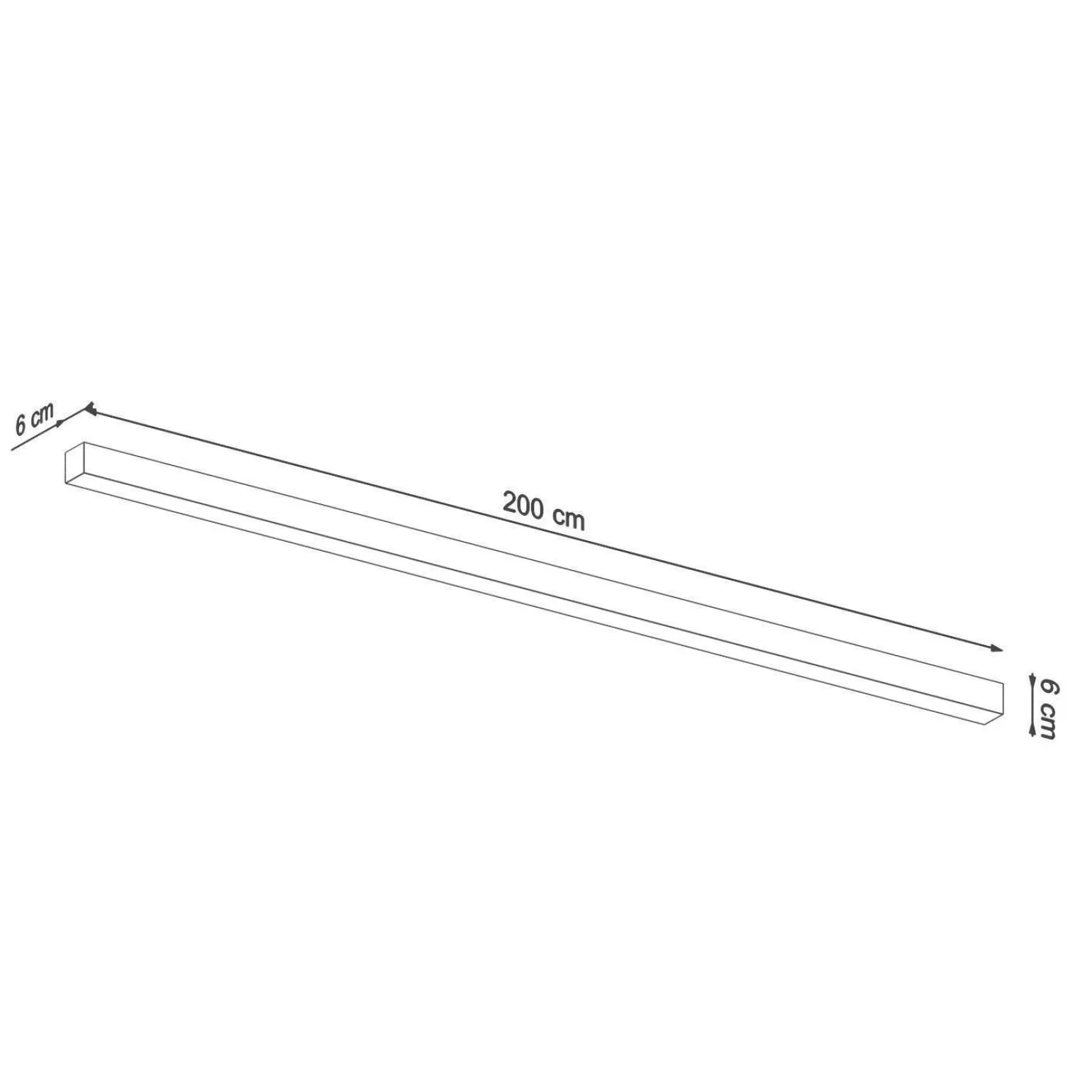 Kinkiet PINNE 200 szary 4000K (TH.239) - Thoro Lighting