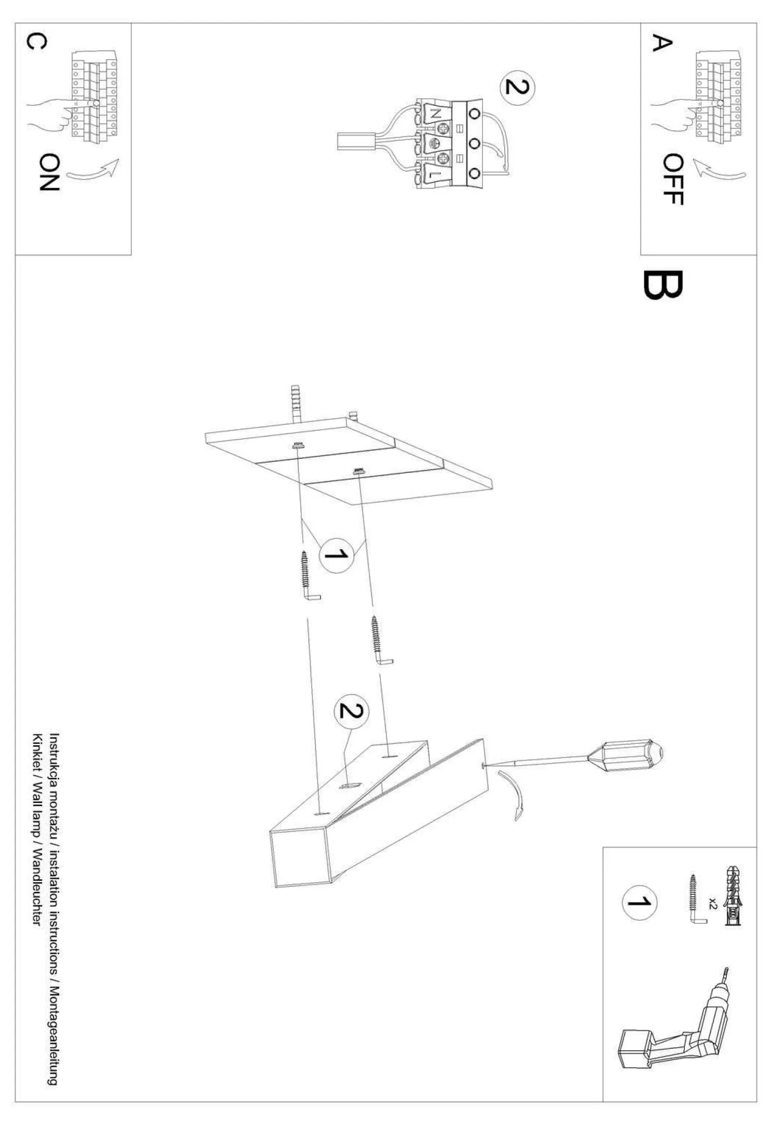 Kinkiet PINNE 200 szary 4000K (TH.239) - Thoro Lighting