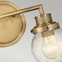 Kinkiet Poppy - 2 źródła światła - Stary mosiądz (QN-POPPY2-HB-BATH) - Quintiesse