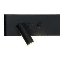 Kinkiet przy łóżku w sypialni Resort czarny lewy (ML1570) - Milagro