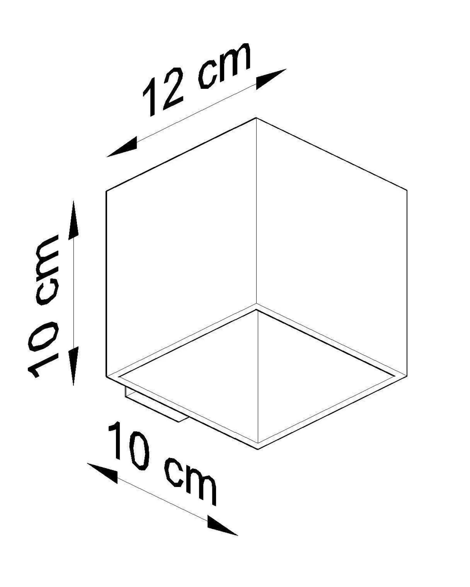 Kinkiet QUAD 1 biały (SL.0059) - Sollux