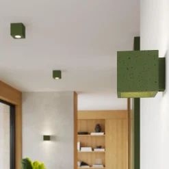 Kinkiet QUAD beton zielona oliwka (SL.1843) - Sollux Lighting