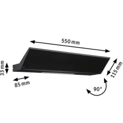 Kinkiet RANVA LED 15W 2700K DIM 230V czarny matowy (PL79505) - PAULMANN