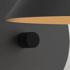 Kinkiet Remyck - 1 źródło światła - Matowa czerń (ALM-REMYCK-1WB-BK) - Elstead Lighting