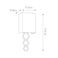 Kinkiet Ria (RIA-SMALL-AB) - Elstead Lighting