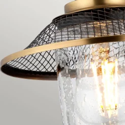 Kinkiet Rigby - 3 źródła światła - Antyczny nikiel/ Stary mosiądz (QN-RIGBY3-BATH-AN) - Quintiesse