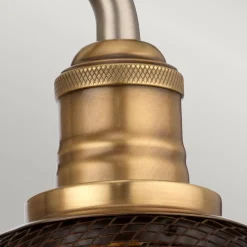 Kinkiet Rigby - 2 źródła światła - Antyczny nikiel/ Stary mosiądz (QN-RIGBY2-BATH-AN) - Quintiesse