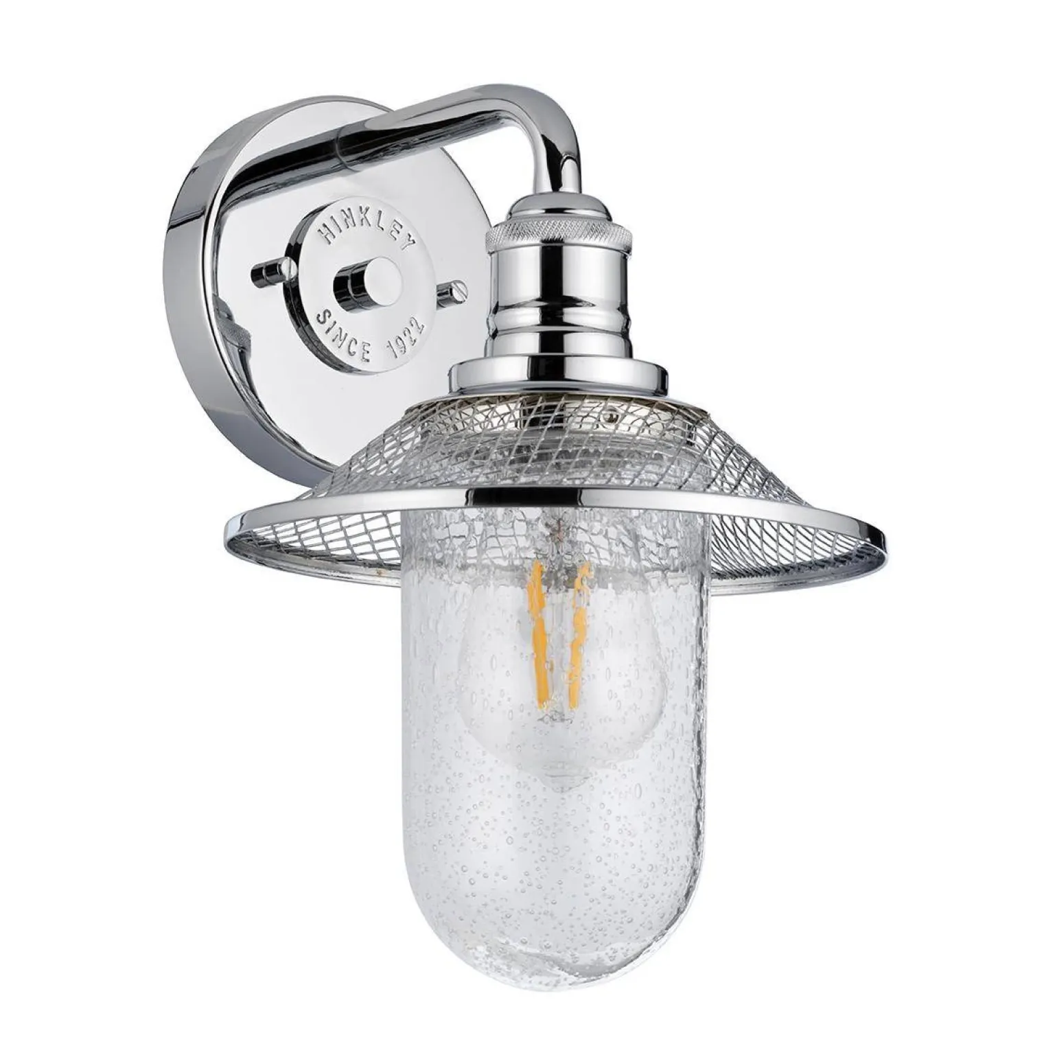 Kinkiet Rigby - 1 źródło światła - Polerowany chrom (QN-RIGBY1-BATH-PC) - Quintiesse