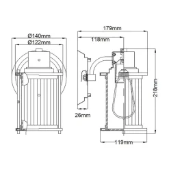 Kinkiet Riggs (QZ-RIGGS1-BATH-WS) - Elstead Lighting