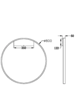 Kinkiet RIM Ø80 (MOD058WL-L50BS3K) - Maytoni
