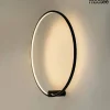 Kinkiet ring HOOP 60 czarna (MSE1501100398) - Moosee