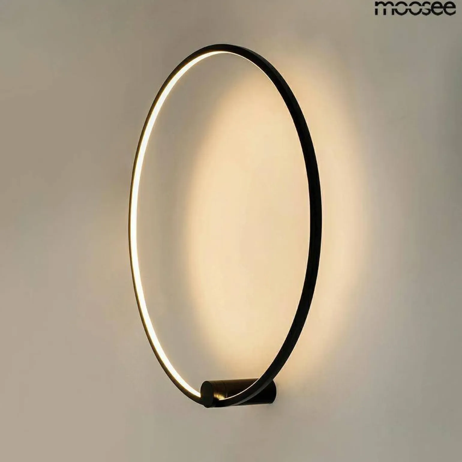 Kinkiet ring HOOP 60 czarna (MSE1501100398) - Moosee