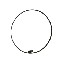 Kinkiet Ringa L LED czarny (WL0116-L-BK) - Yaskr