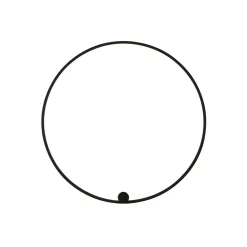 Kinkiet Ringa L LED czarny (WL0116-L-BK) - Yaskr