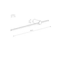 Kinkiet SABER LED M 3000k (10312) - Nowodvorski