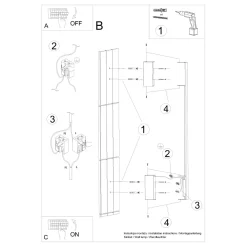 Kinkiet SAPPO 150 ochra czerwona LED 4000K (TH.428) - Thoro Lighting