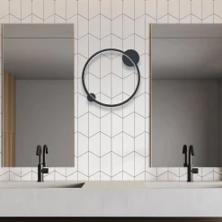 Kinkiet Saturno 50 cm Black 25W LED (ML8858) - Milagro