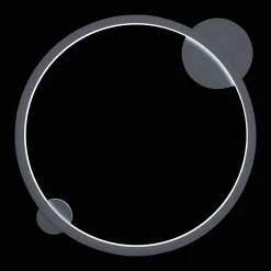 Kinkiet Saturno 50 cm Black 25W LED (ML8858) - Milagro