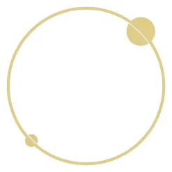 Kinkiet Saturno 80 cm Gold 46W LED (ML8861) - Milagro