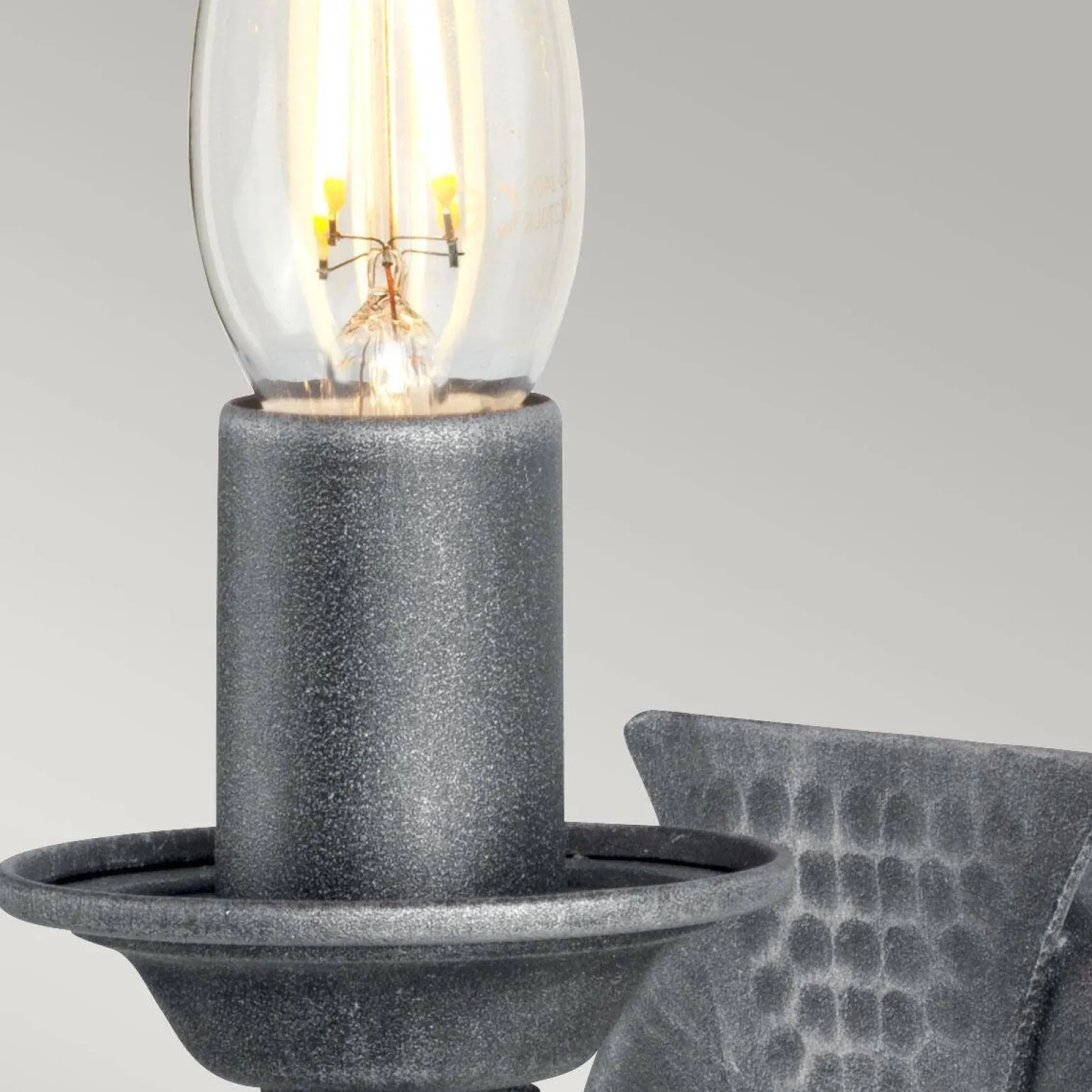 Kinkiet Saxon (SAX1-BLK-SIL) - Elstead Lighting