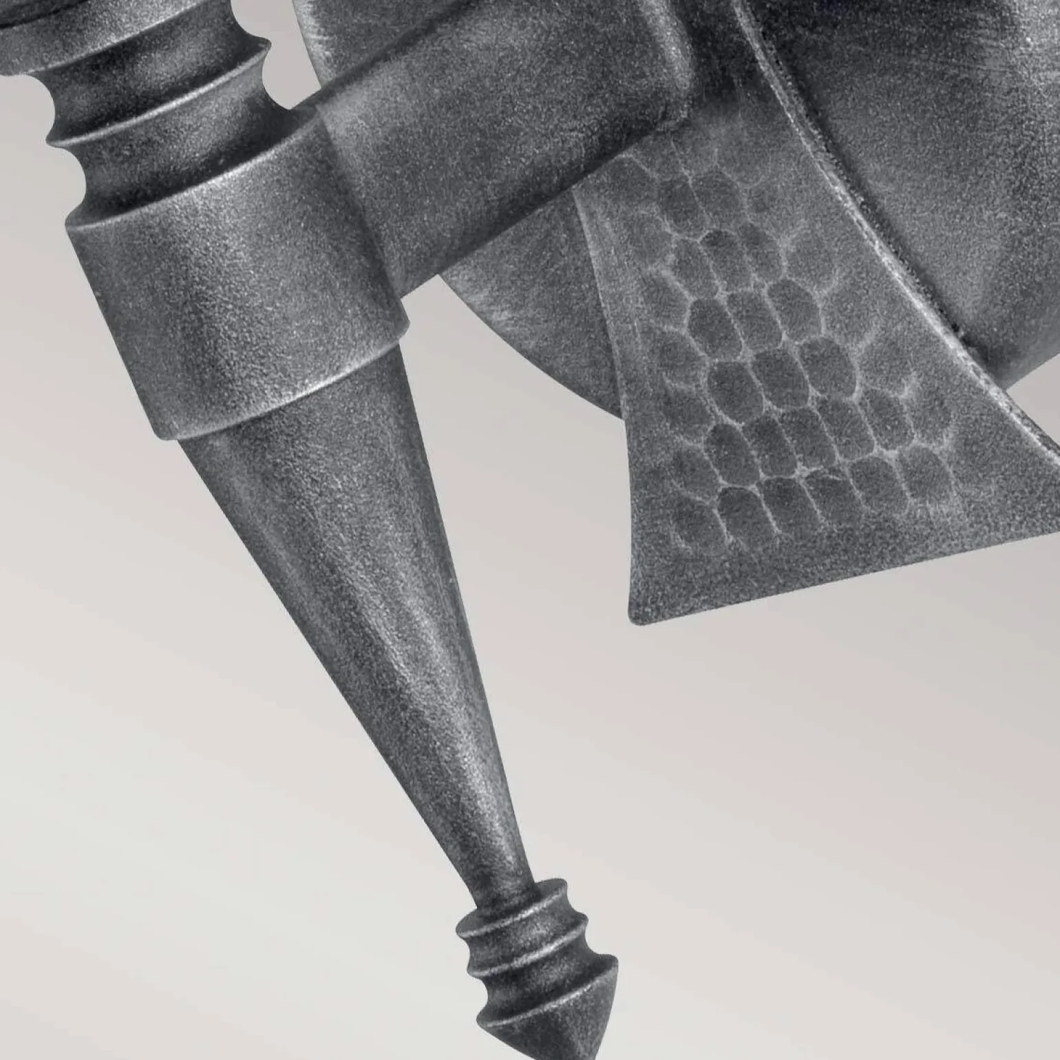 Kinkiet Saxon (SAX1-BLK-SIL) - Elstead Lighting