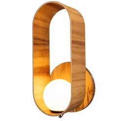 Kinkiet Sfera (QN-SFERA-WB-L-TEAK) - Quintiesse