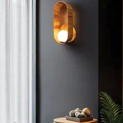 Kinkiet Sfera (QN-SFERA-WB-L-TEAK) - Quintiesse