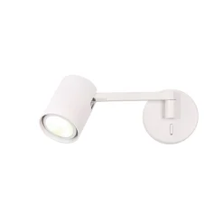 Kinkiet SNOW z wysięgnikiem biały (LP-731/1WL WH) - Light Prestige