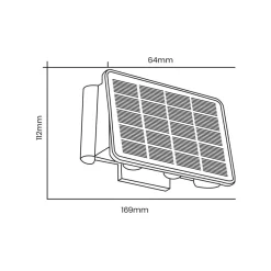 Kinkiet Solarny Alf 50lm 3000K (EKO9099) - Eko-Light