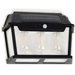 Kinkiet Solarny z czujnikiem ruchu Filo Potrójny 3000K (EKO0727) - Eko-Light