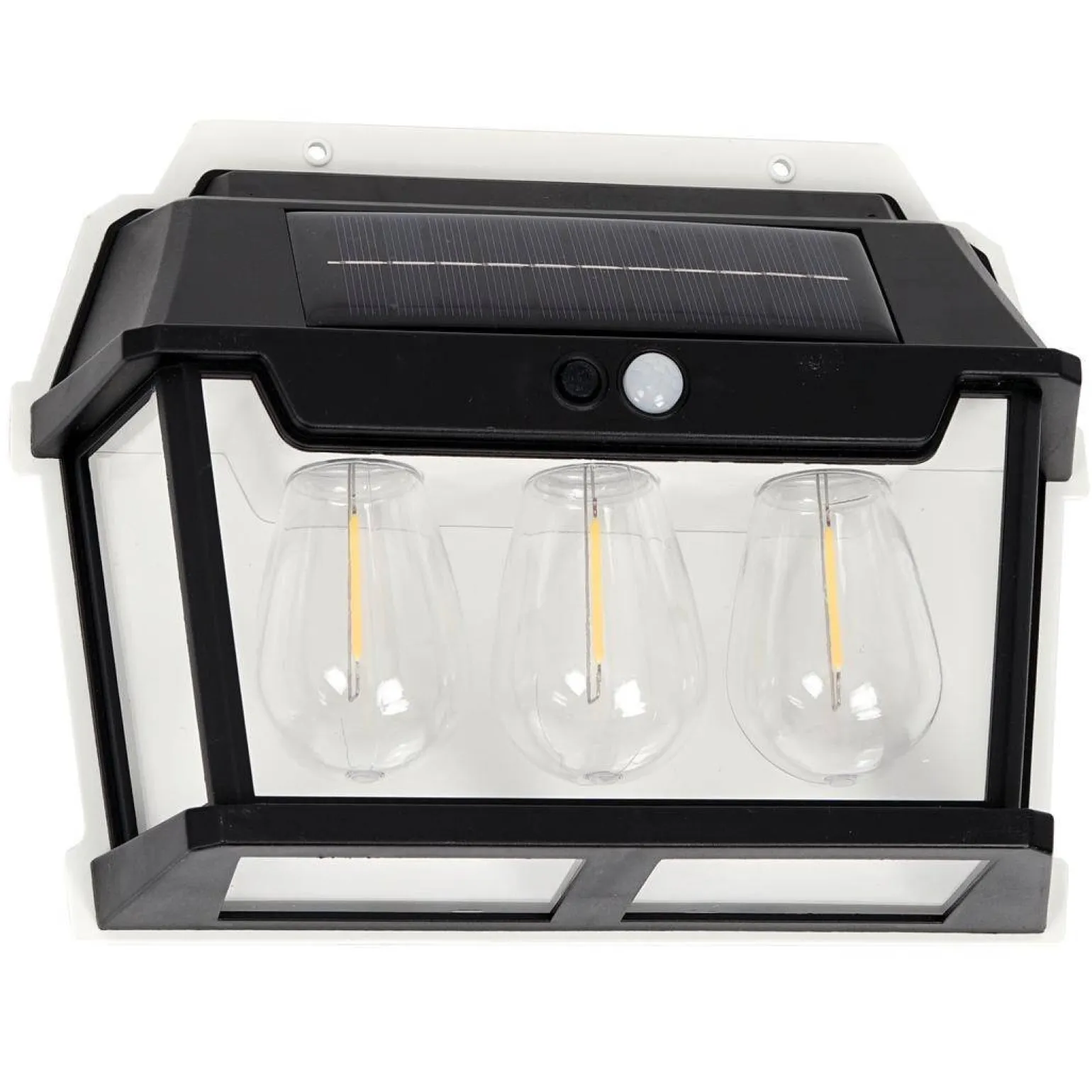 Kinkiet Solarny z czujnikiem ruchu Filo Potrójny 3000K (EKO0727) - Eko-Light