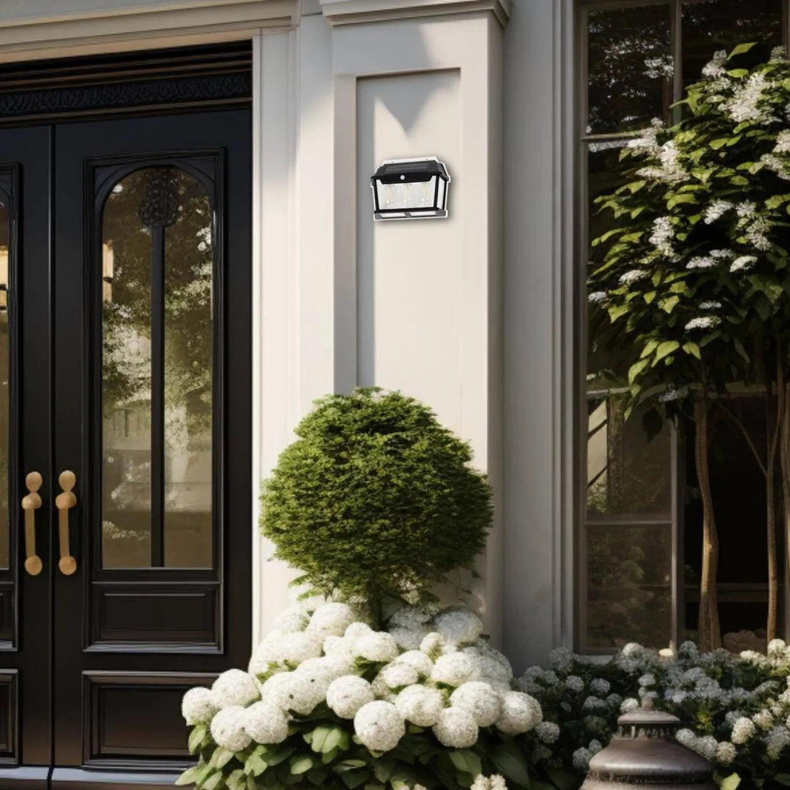 Kinkiet Solarny z czujnikiem ruchu Filo Potrójny 3000K (EKO0727) - Eko-Light