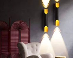 Kinkiet Straight Złoty 2xE14 (ABIGALI-KGDE14)