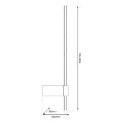 Kinkiet SWING 12W LED 3000-6000K (ML1011) - Milagro