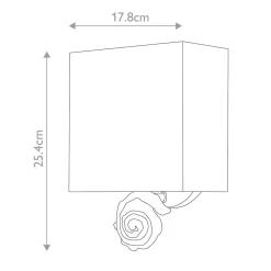 Kinkiet Swirl (FB-SWIRL-1S-W) - Elstead Lighting
