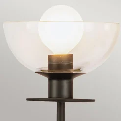 Kinkiet Sylvia - 2 źródła światła - Matowa czerń (ALM-SYLVIA-2WB-BK-CL) - Elstead Lighting