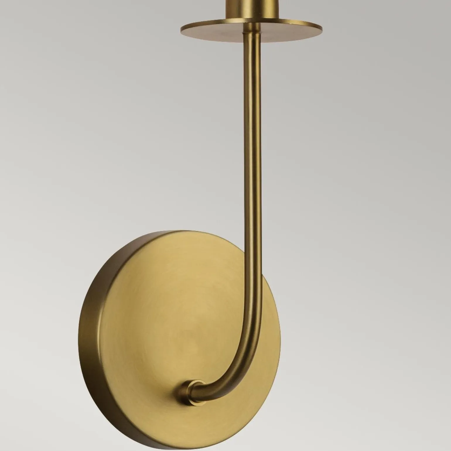 Kinkiet Sylvia - 1 źródło światła - Szczotkowane złoto (ALM-SYLVIA-1WB-BG-CL) - Elstead Lighting