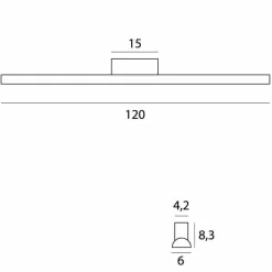 Kinkiet TAMPA IP44 120 cm (C0243) - MAXLIGHT